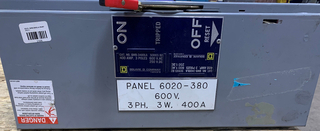 SQ.D- QMB3400LA (400A,600V,SER D2) - WITH LAP 400A BREAKER Product Image